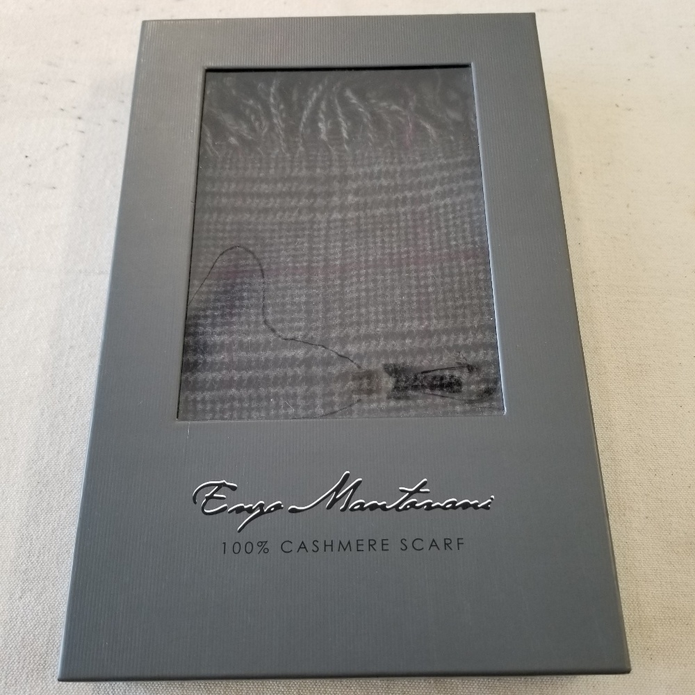 ENZO MANTOVANI 100% CASHMERE SCARF